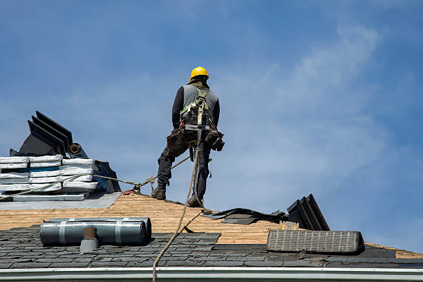 Professional Gutter Installation technician working in South Pekin, IL